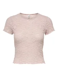 XS ONLFAITH S/S LACE TOP JRS female