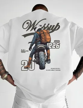 Fashion motorcycle Graphic design -100% cotton summer short sleeve O-neck casual printed men's T-shirt - Aliexpress - FashionsVida