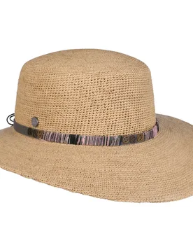 Raffia Crochet Sun Hat by - nature - Damen - Size: M (56-57 cm) - Lierys - FashionsVida
