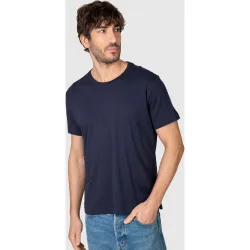 Camiseta de hombre de manga corta con logo bordado