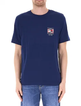 T-shirt girocollo BLU NAVY L - Tommy hilfiger - FashionsVida