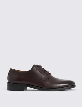 MOSS Leather Derby Shoes Brown male - MOSS - FashionsVida