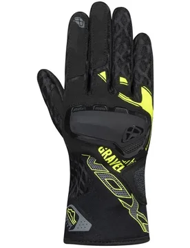Guanti Moto Estivi GRAVEL AIR Nero Giallo Vivo taglia L - Ixon - FashionsVida