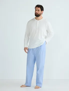 Pantalón largo de cuadros de pijama de hombre - Emidio Tucci - FashionsVida