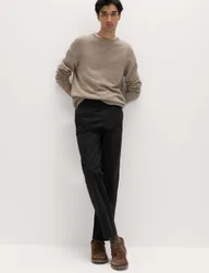 Regular Fit Pure Cotton Chinos Black male