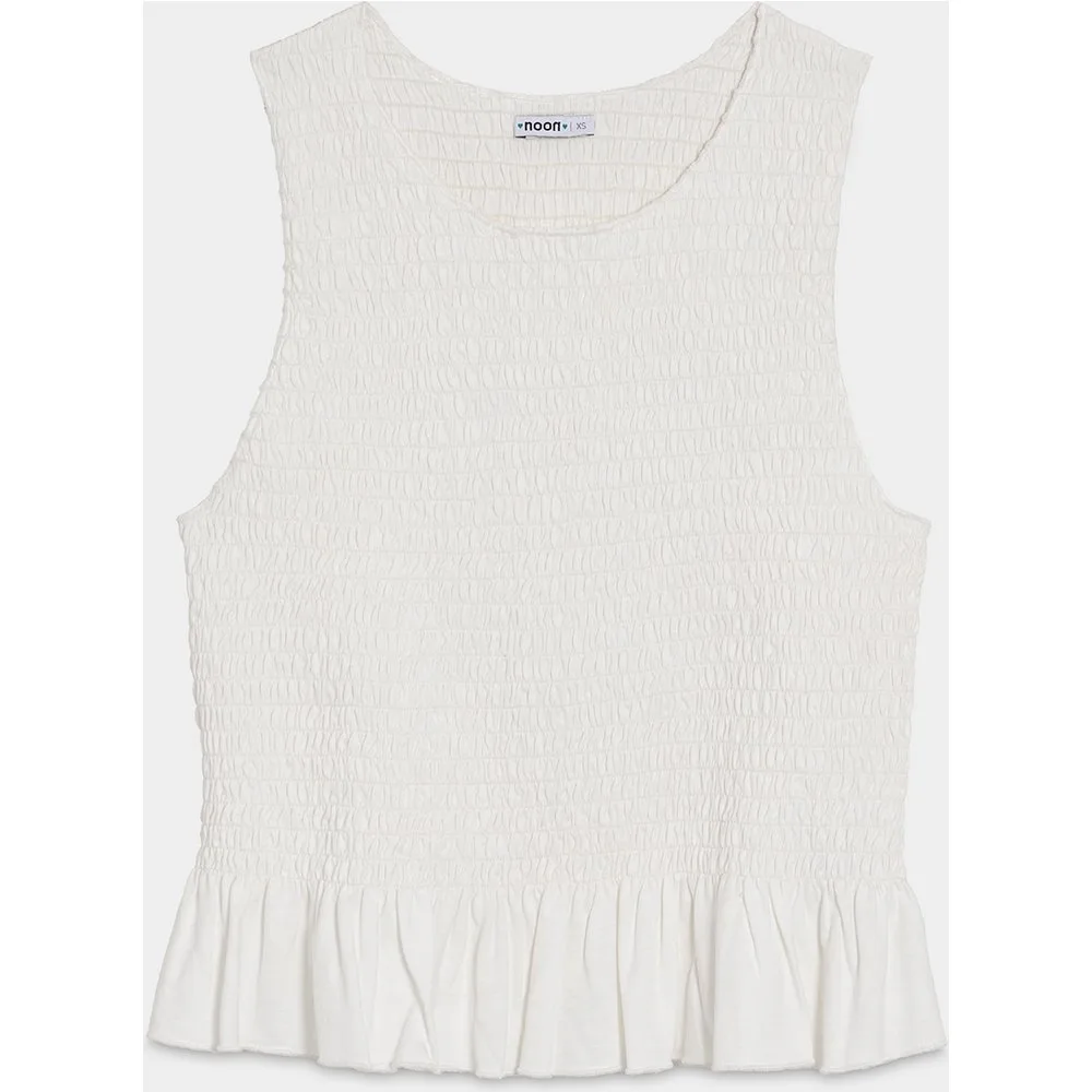Top de mujer sin mangas con nido de abeja - Noon - FashionsVida