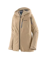Chaqueta de travesía para mujer Snowdrifter 3L con capucha beige S