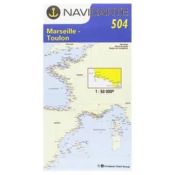 Marseilles-toulon-les Calanques Marine Chart Blue / White One Size unisex