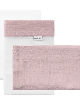 Juego de 3 piezas sábana + bajera + funda de almohada para minicuna 50x90 cm princess - Cambrass - FashionsVida