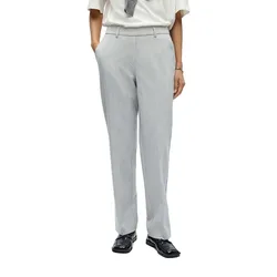 Pantaloni Lisa Straight Fit Light Grey Melange 38