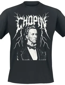 T-Shirt - Chopin - S bis 5XL - für Männer - Größe 3XL - schwarz - EMP exklusives Merchandise! - Männer - male - Black Metal Legends - FashionsVida