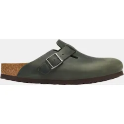 Zueco de hombre en piel engrasada
