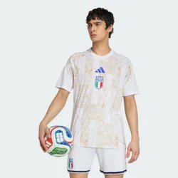 Maglia pre-partita Home Italia 26 L White / Hazy Beige