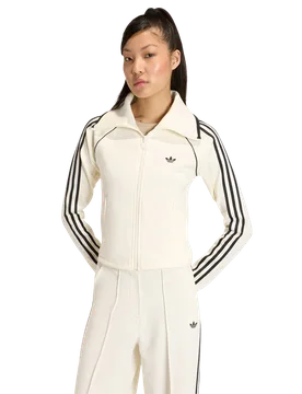 Firebird Women Track Tops - White - Size XXS (0-2) - Cotton Jersey - White - Size: 2X-Small - Adidas - FashionsVida