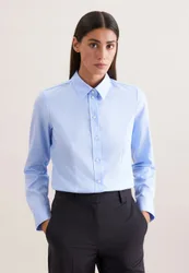Hemdbluse regular fit Blau 46