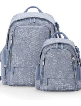 Mochila de mujer Celina Voyageur de tela en azul - Tumi - FashionsVida