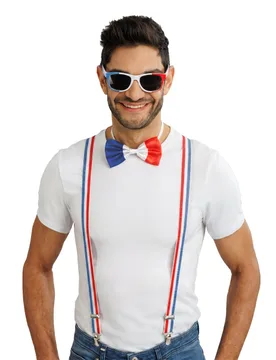 Frankreich Fan-Set für Erwachsene - 3-teilig - CHAKS - FashionsVida