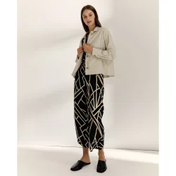 Chaqueta de mujer cuello camisero manga larga