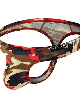 Moda camuflaje impreso Tanga para hombre y pantalones en forma de G cintura baja simple pene ropa interior de moda para hom - Aliexpress - FashionsVida