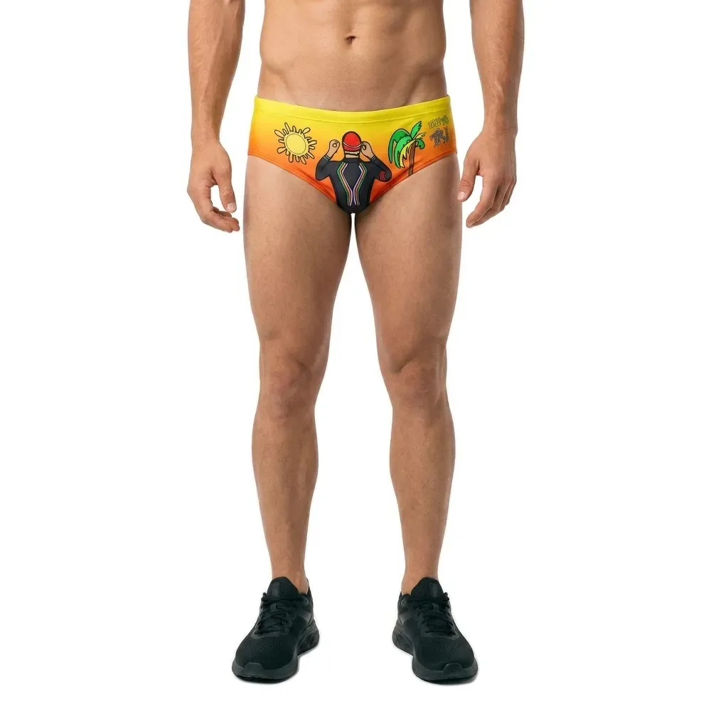 Time To Tri Swim Swimming Brief Multicolour XL Men - OTSO - FashionsVida