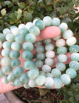 Mm apple-shaped beads landscape motif, green Bodhi root with a -mountain-semi-water gradient, single-strand bracelet - Aliexpress - FashionsVida