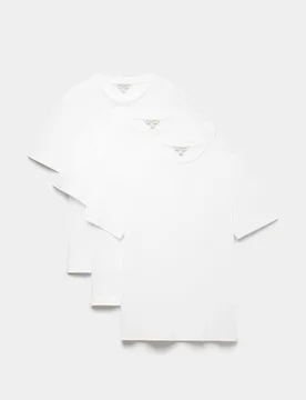 Pack Pure Supima® Cotton T-Shirts White male - Autograph - FashionsVida