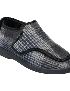 Multi-Kletthausschuh "unisex" grau weiss 38 Damen - wonderwalk - FashionsVida