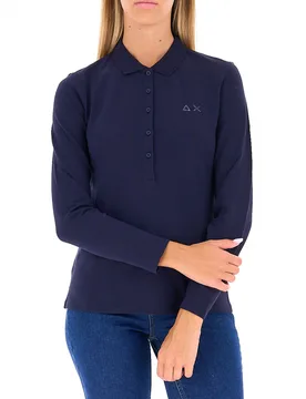 Polo maniche lunghe BLU SCURO S - Sun68 - FashionsVida