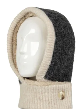 Women's 1 Pack Heat Holders Fern Button Snood Charcoal One Size - Grey - Size: One Size - SockShop - FashionsVida