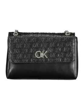 Womens Ck Monogram Chain Bag - Black - One Size - Calvin Klein - FashionsVida