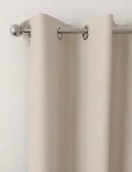 Brushed Eyelet Blackout Thermal Curtains Champagne