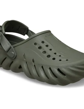 Echo Eva Mens Dusty Olive Clogs - Size Uk 6 - Crocs - FashionsVida