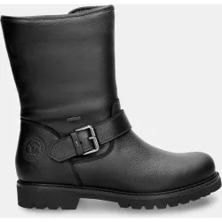 Botas biker en piel con forro de goretex