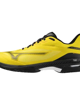 Wave Exceed Court Padel Shoes Vibrant Yellow / Black / BlackSand UK 8.5 - Mizuno - FashionsVida