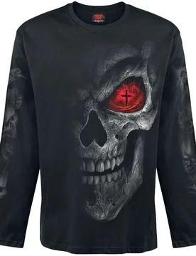 Langarmshirt - Death Stare - M bis XXL - für Männer - Größe M - schwarz - Männer - male - Spiral - FashionsVida