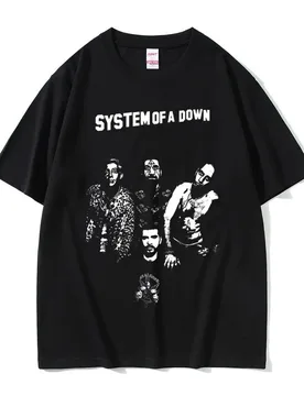 Alternative Metal Rock Band System of A Down Graphic T-shirt Men Women Clothing Casual Vintage Oversized Short Sleeve T Shirts - Aliexpress - FashionsVida