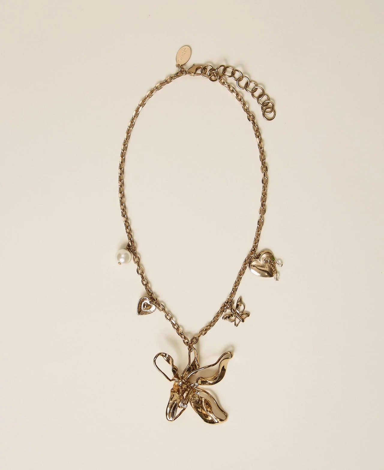Collier avec grande fleur et pendentifs - TWINSET - FashionsVida