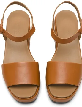 Sandalias de tacón de mujer de piel misia - Camper - FashionsVida