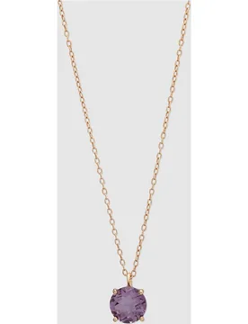 Collar Black & White de oro con amatista - El Corte Inglés - FashionsVida