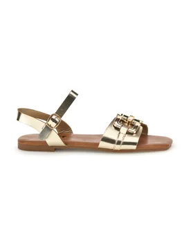 Sandali oro con morsetto PREA3595 39 - THE FIRST CHIC - FashionsVida