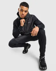 Mens Brawl 1/4 Zip Hoodie - Nero, nero nero Uomo taglia XS