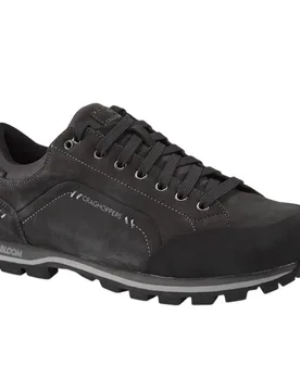Mens Onega 2 Leather Trainers (Black Pepper) - Size Uk 11 - Craghoppers - FashionsVida