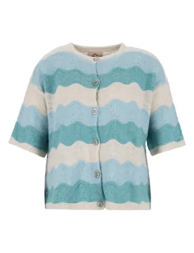L/XL CARDIGAN WAVE STRIPE female - L/XL - FashionsVida