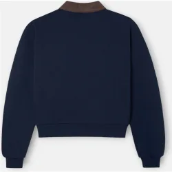 Sudadera woman cuello polo pana