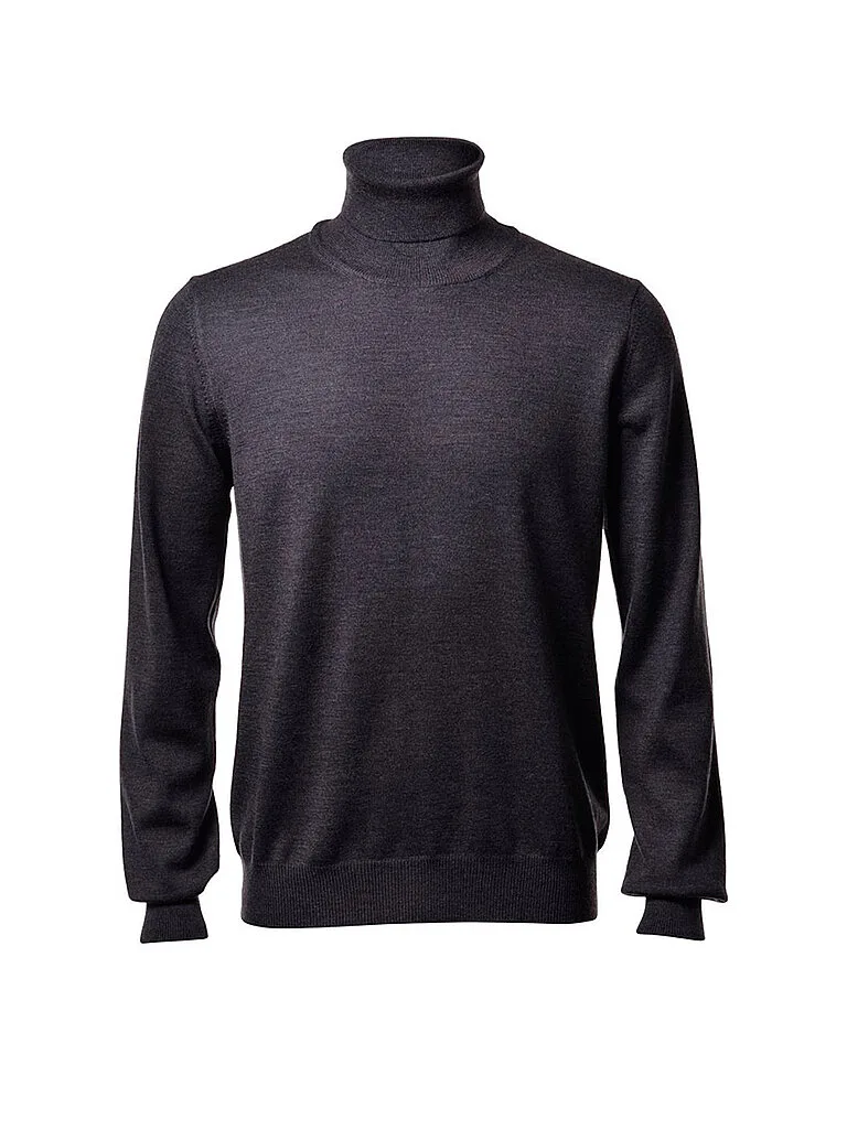 Rollkragenpullover grau 50 Herren - Gran Sasso - FashionsVida