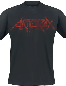 T-Shirt - Large Logo - S bis 5XL - für Männer - Größe M - schwarz - Lizenziertes Merchandise! - Männer - male - Anthrax - FashionsVida