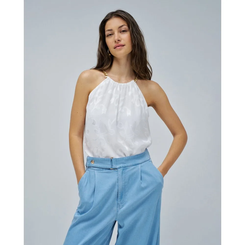 Top de mujer con bordados jacquard - Salsa Jeans - FashionsVida