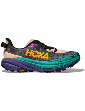 Chaussures de trail - Speedgoat 6 W Oatmeal/Mountain Iris - Taille 36 - Beige - Hoka - FashionsVida