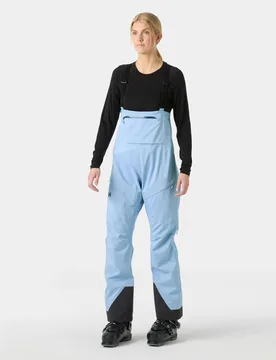 Women’s Verglas BC Bib Shell Pants Blue S - Bright Blue - Female - Helly Hansen - FashionsVida