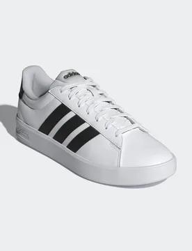 Mens Grand Court 3.0 Shoes - White & Black - Size Uk 10.5 - ADIDAS Sportswear - FashionsVida